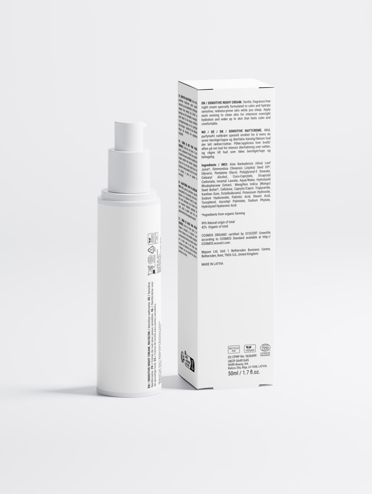Sensitive Skin Overnight Cream Fragrance Free