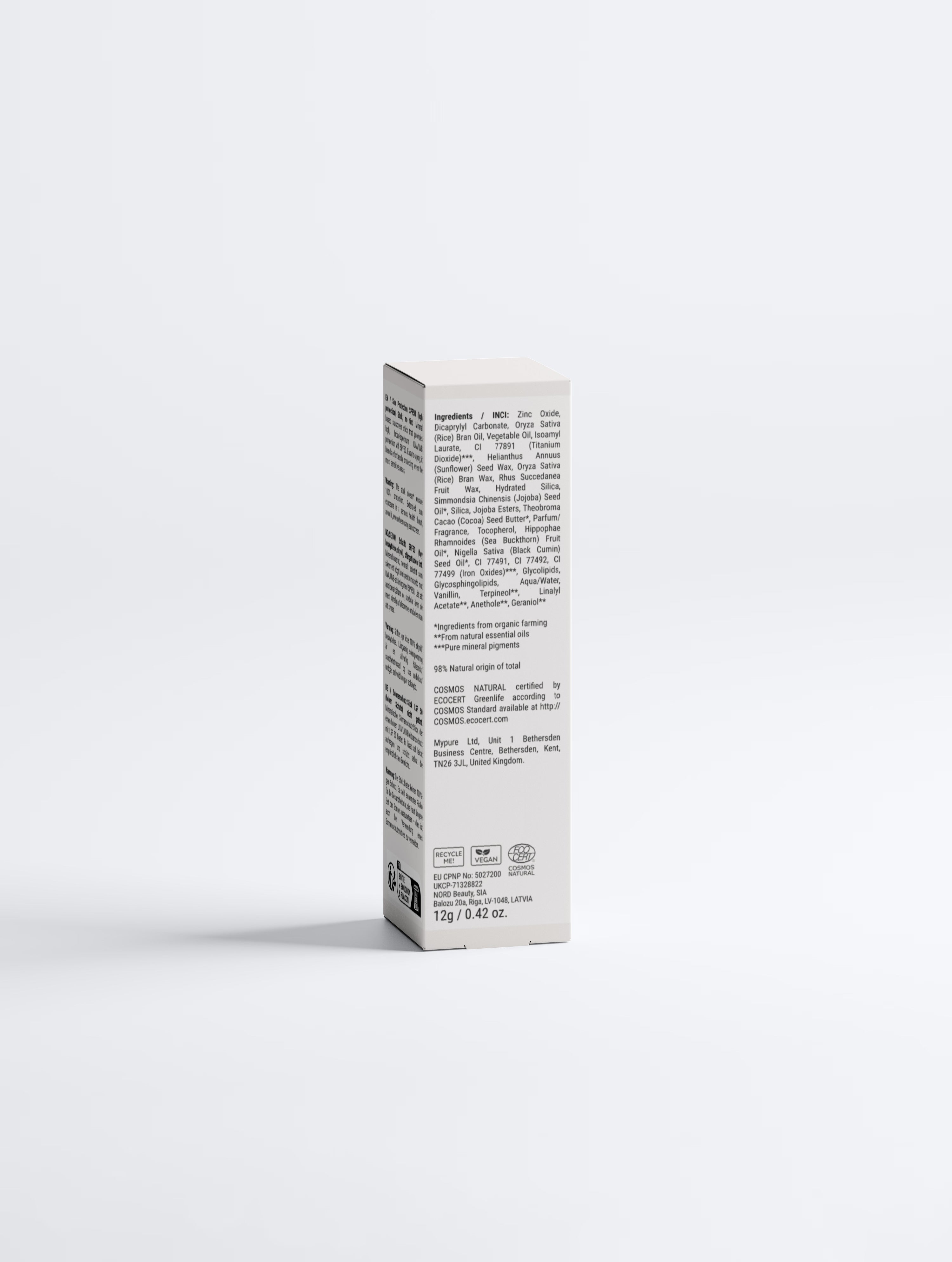 SPF 50 mineral sunscreen stick